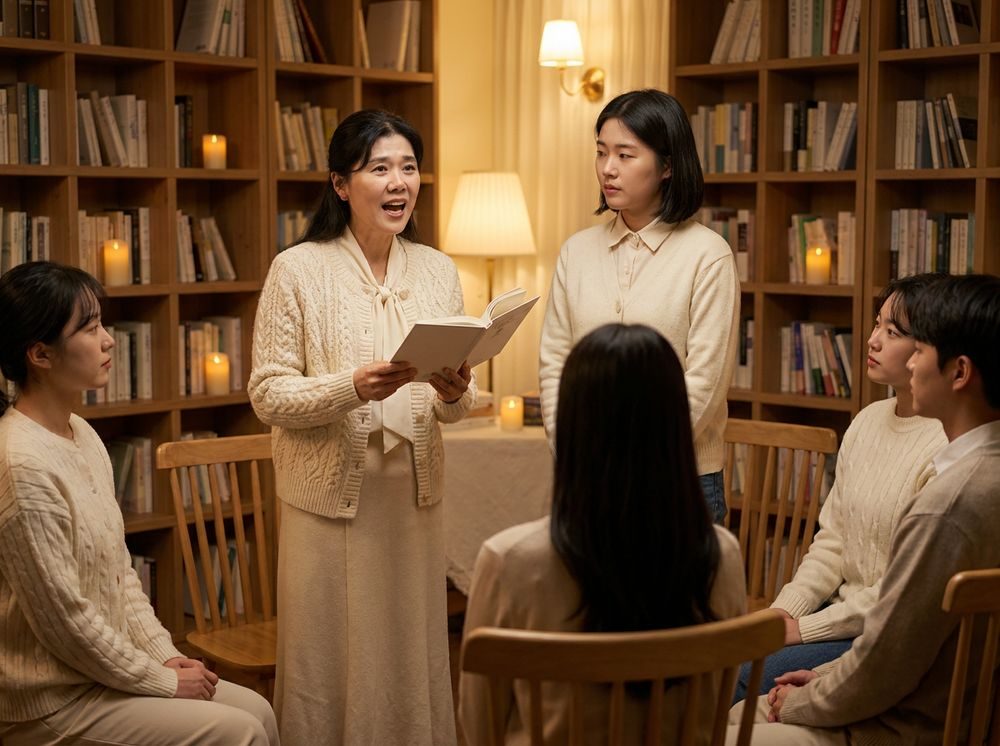 시낭송 수업 현장